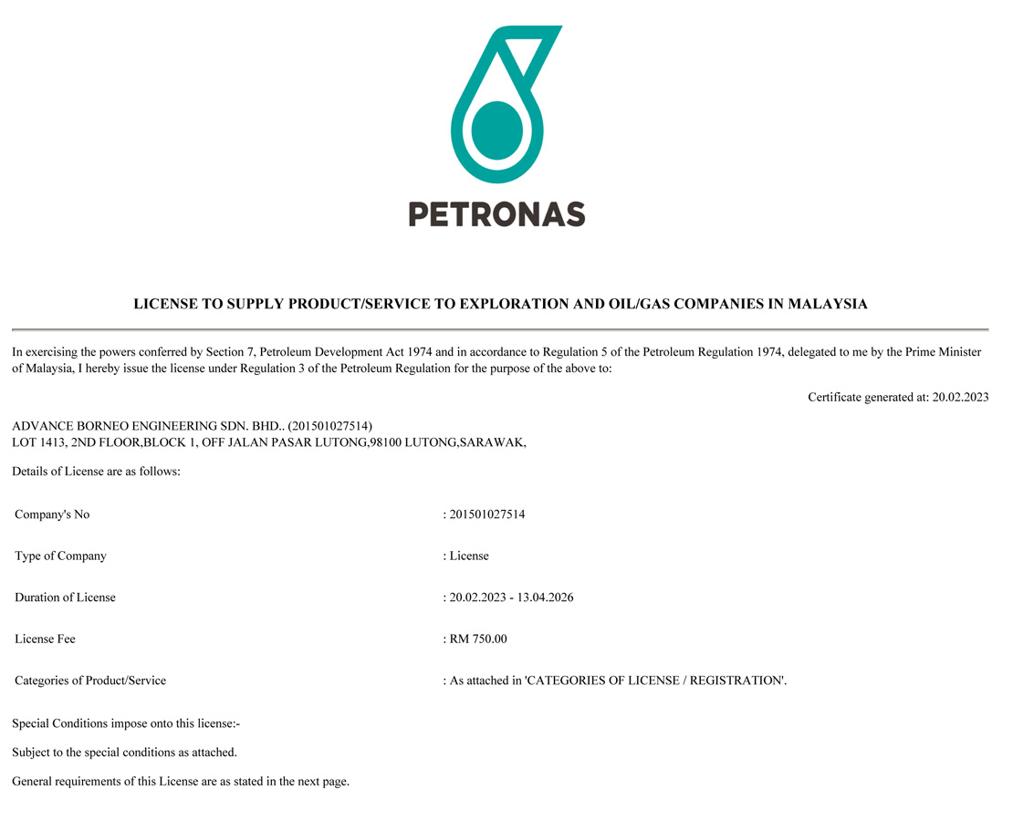 Petronas License